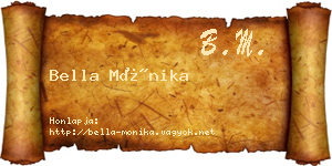Bella Mónika névjegykártya