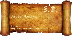 Bella Mónika névjegykártya